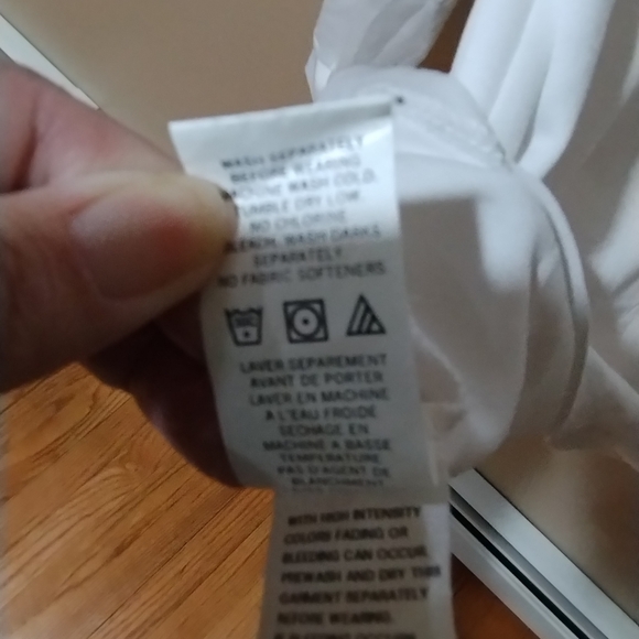 Vtg Y2k Brooks Running shirt L White Poly Mint - Picture 7 of 7